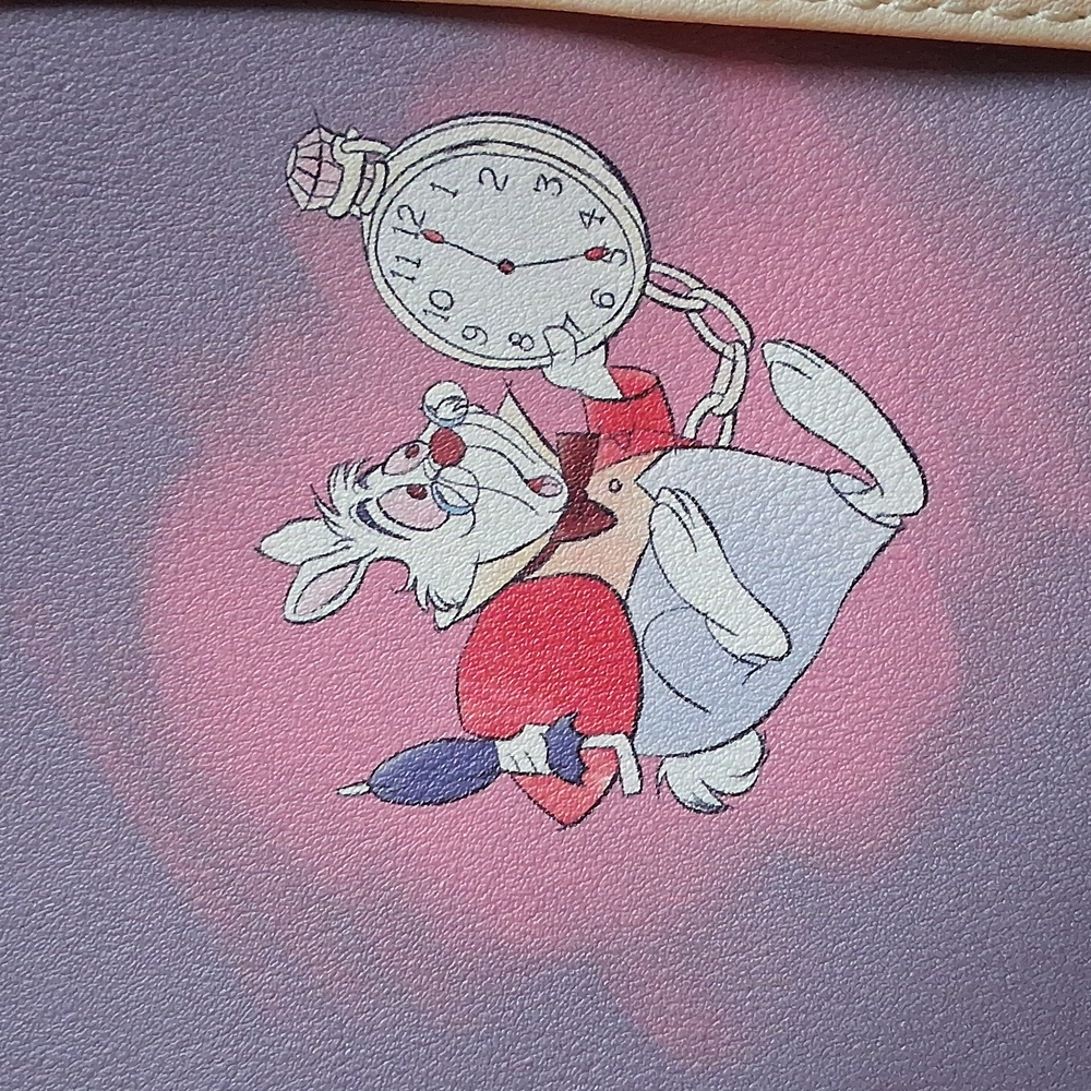 Loungefly Pink and Purple Keyhole Alice in Wonderland Backpack Disney - Picture 3 of 7